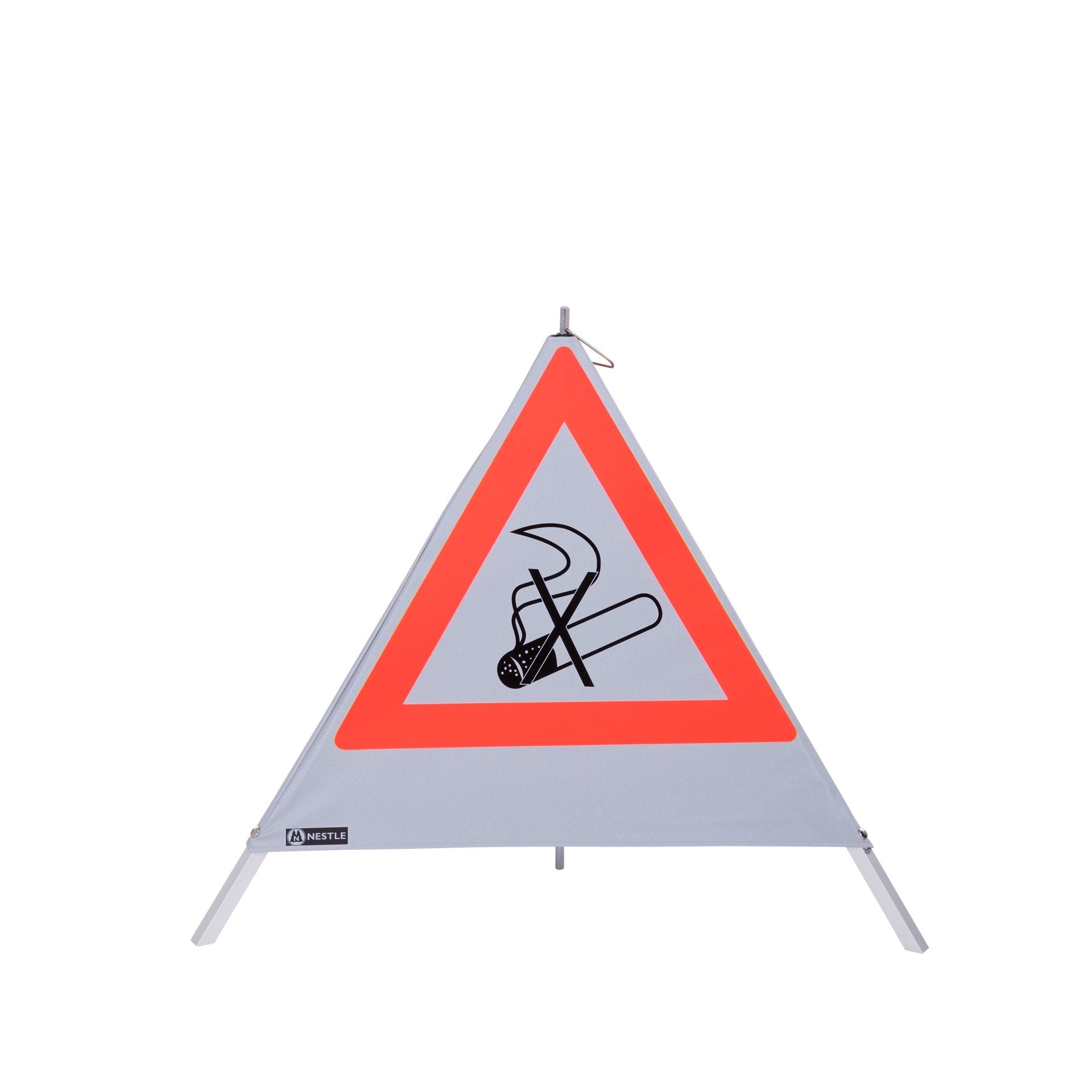 NESTLE Warnpyramide 70 cm, Rauchverbot (NZ01), retroreflektierend, mit Mittelfuß NESTLE Warnpyramide 70 cm, Rauchverbot (NZ01), retroreflektierend, mit Mittelfuß